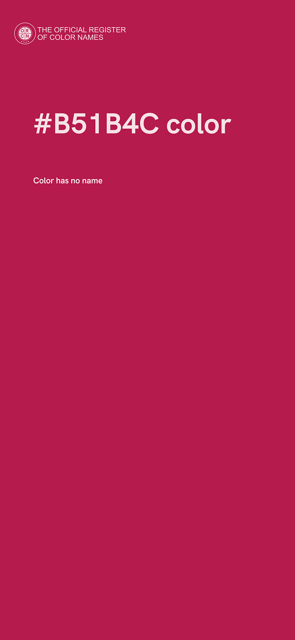 #B51B4C color image