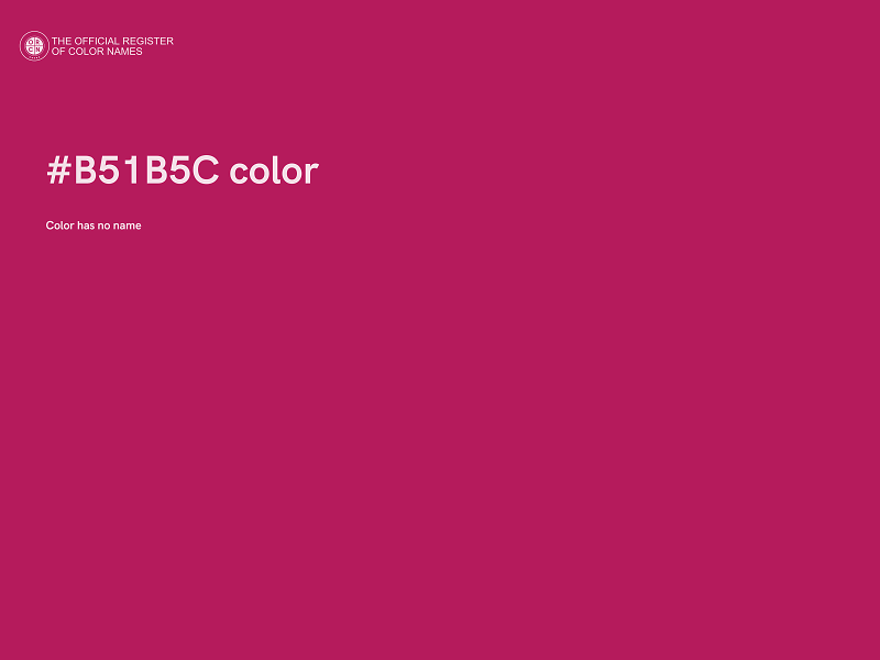 #B51B5C color image