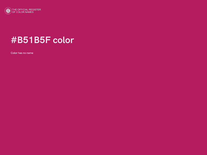 #B51B5F color image