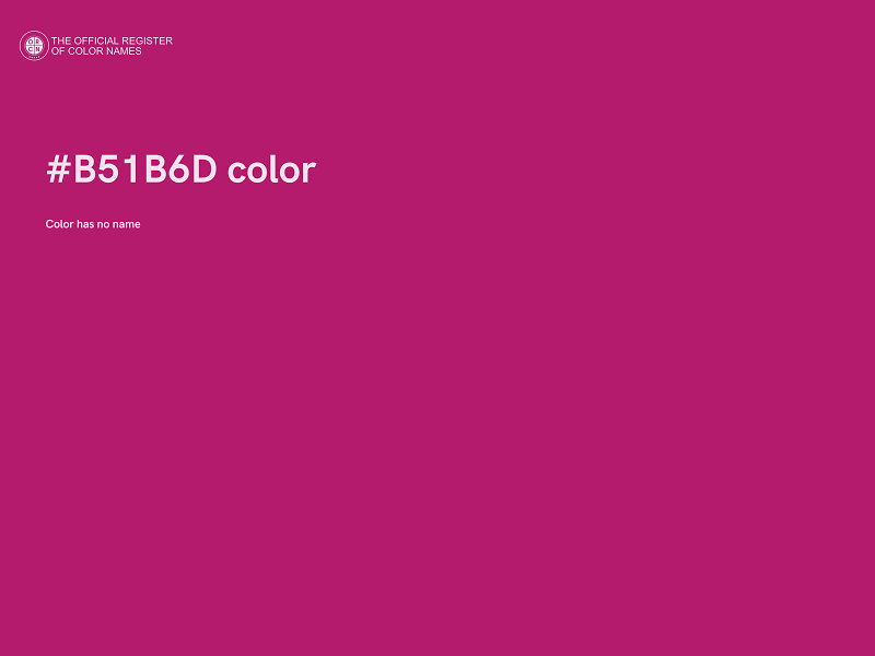 #B51B6D color image