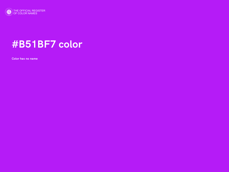 #B51BF7 color image