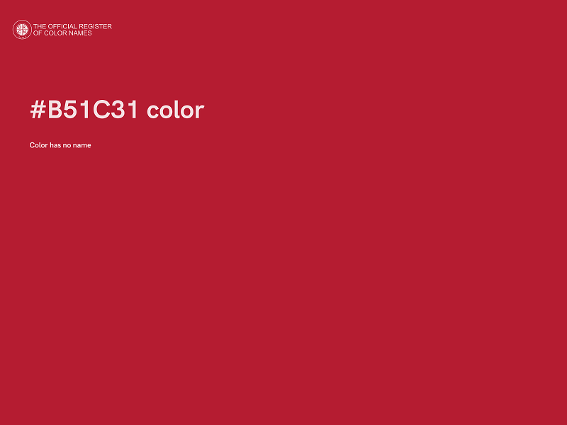 #B51C31 color image