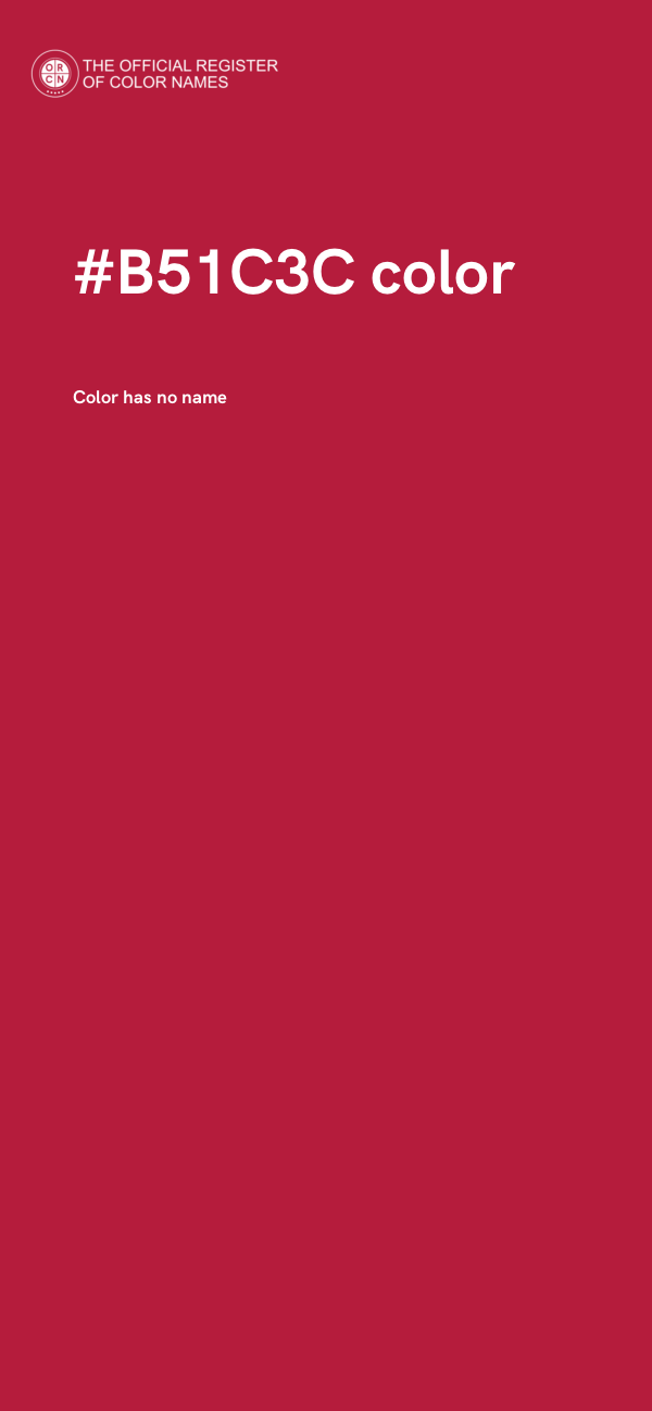 #B51C3C color image