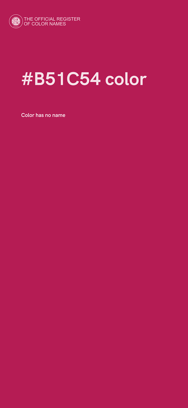 #B51C54 color image