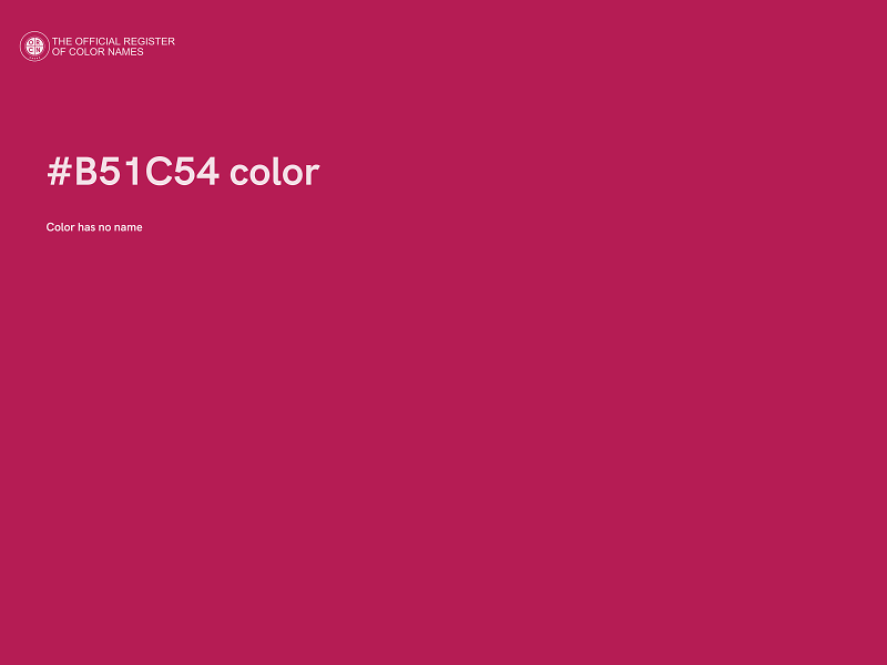 #B51C54 color image