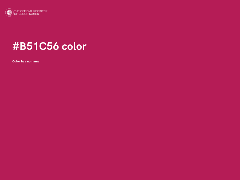 #B51C56 color image