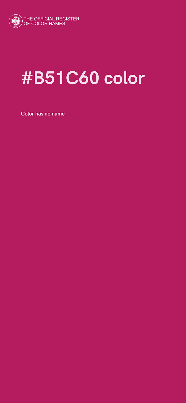 #B51C60 color image