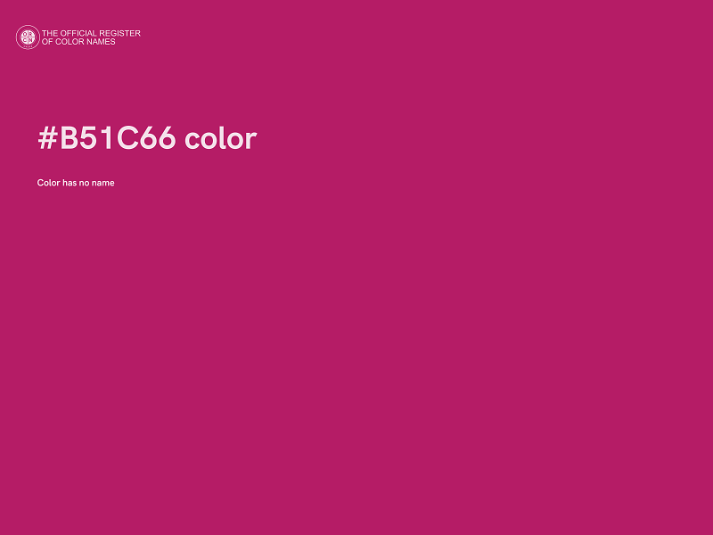 #B51C66 color image