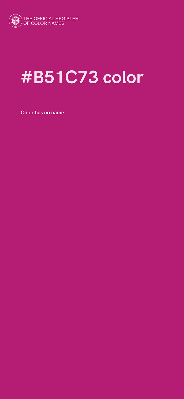 #B51C73 color image