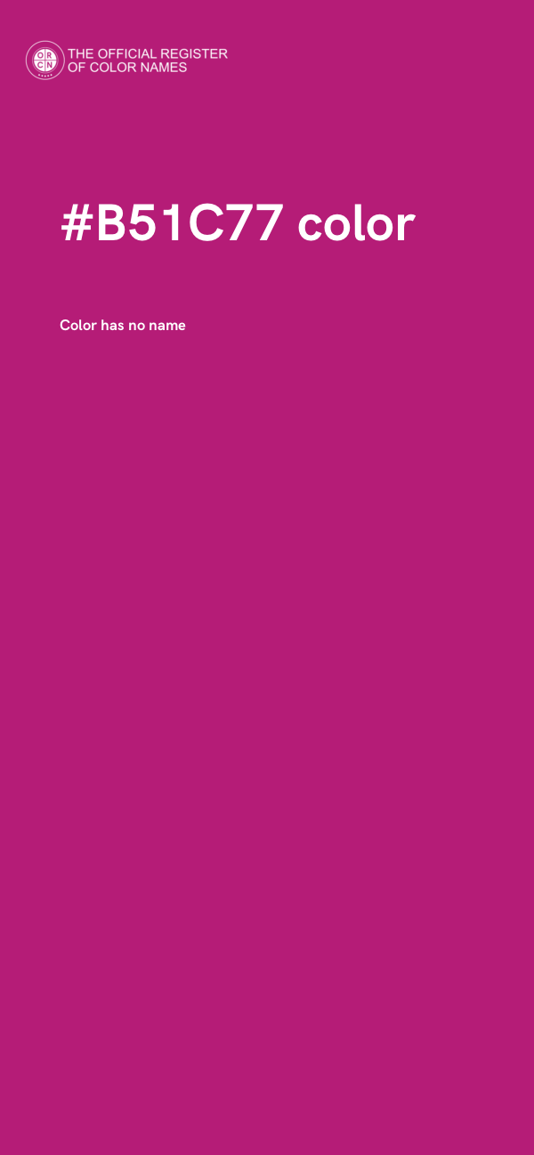#B51C77 color image