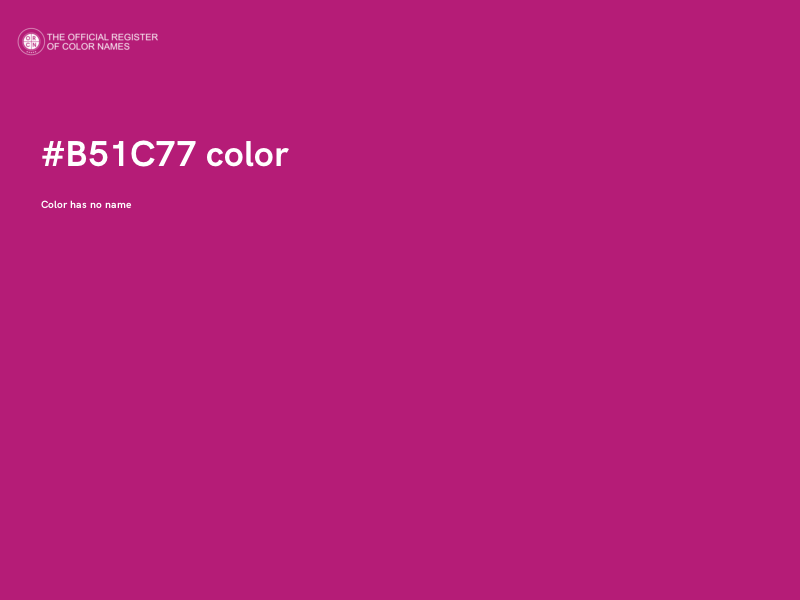 #B51C77 color image