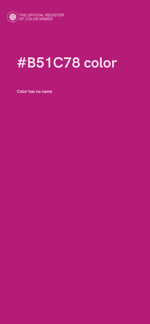 #B51C78 color image