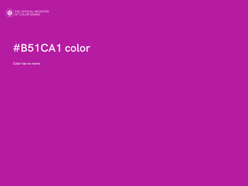 #B51CA1 color image