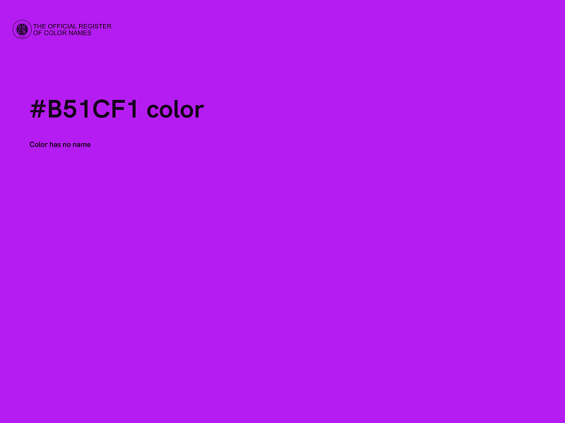 #B51CF1 color image