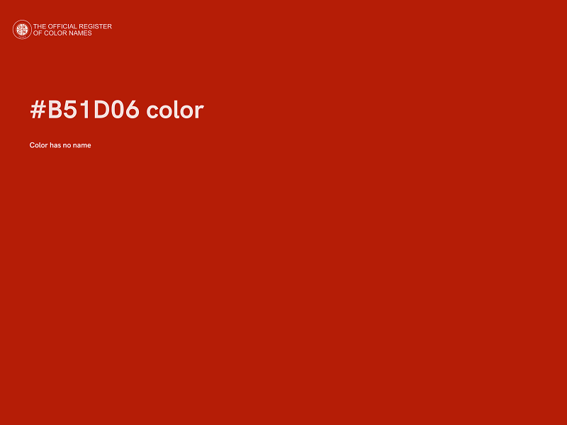 #B51D06 color image