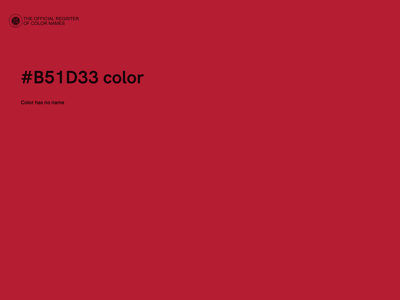 #B51D33 color image