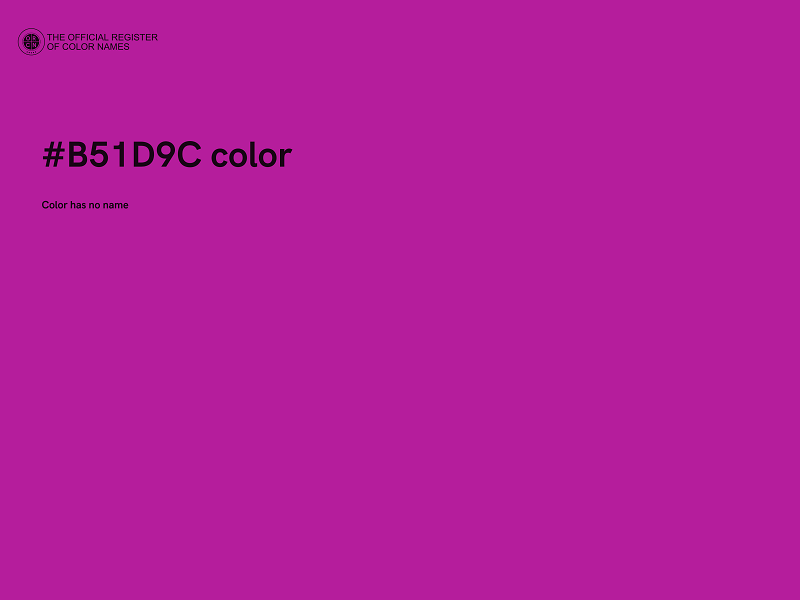 #B51D9C color image