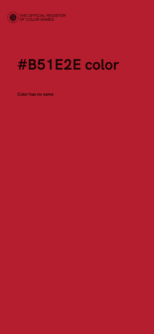 #B51E2E color image