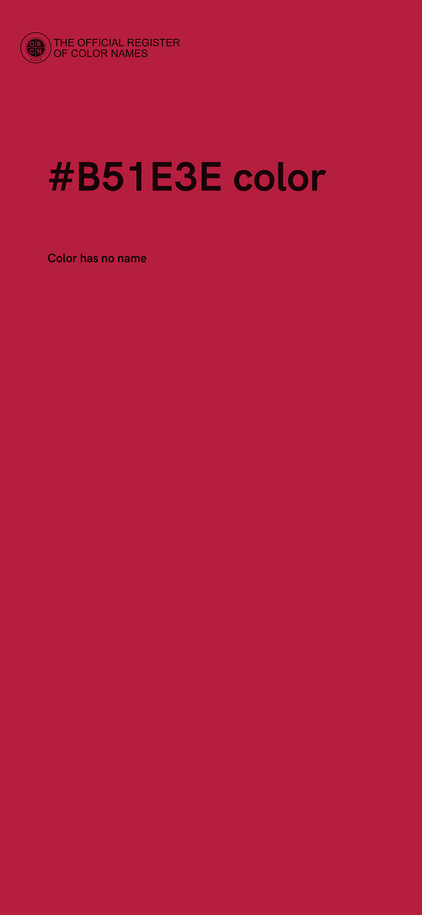 #B51E3E color image