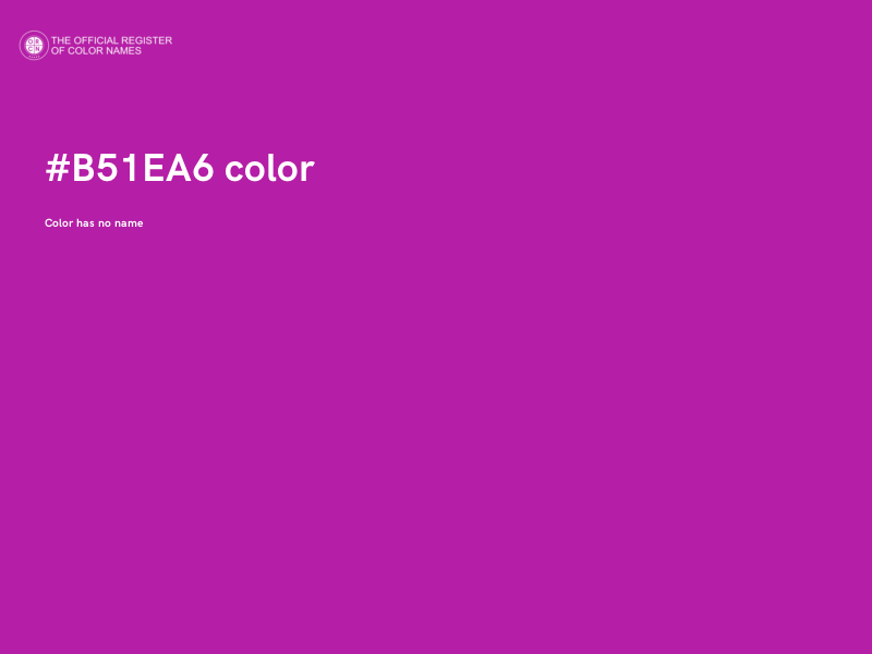 #B51EA6 color image
