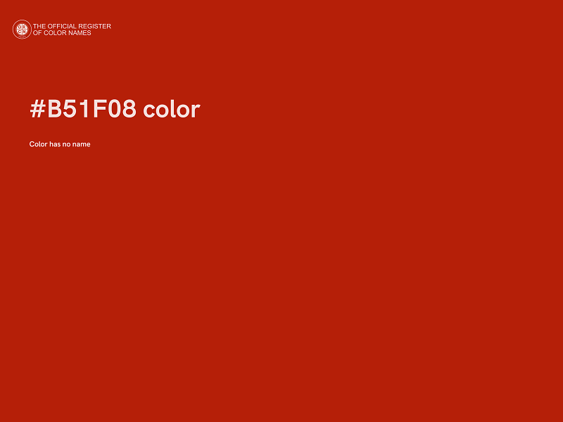 #B51F08 color image
