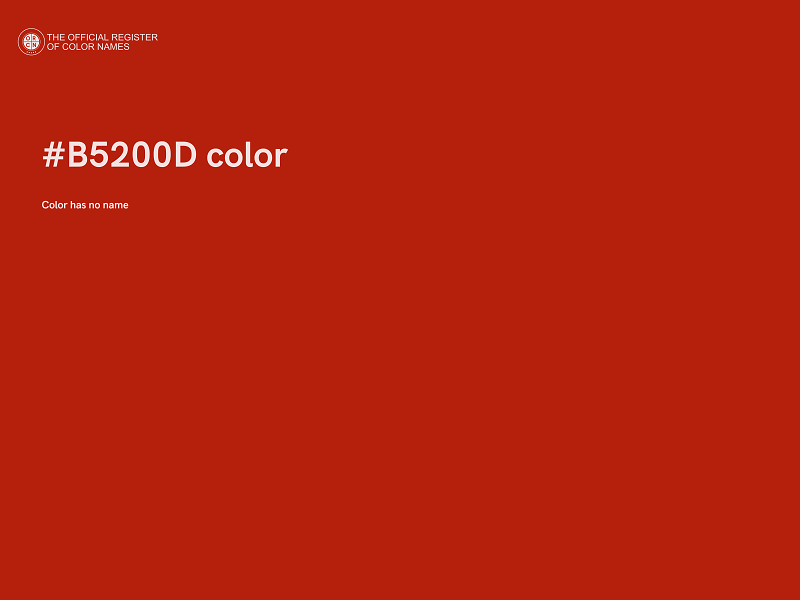 #B5200D color image