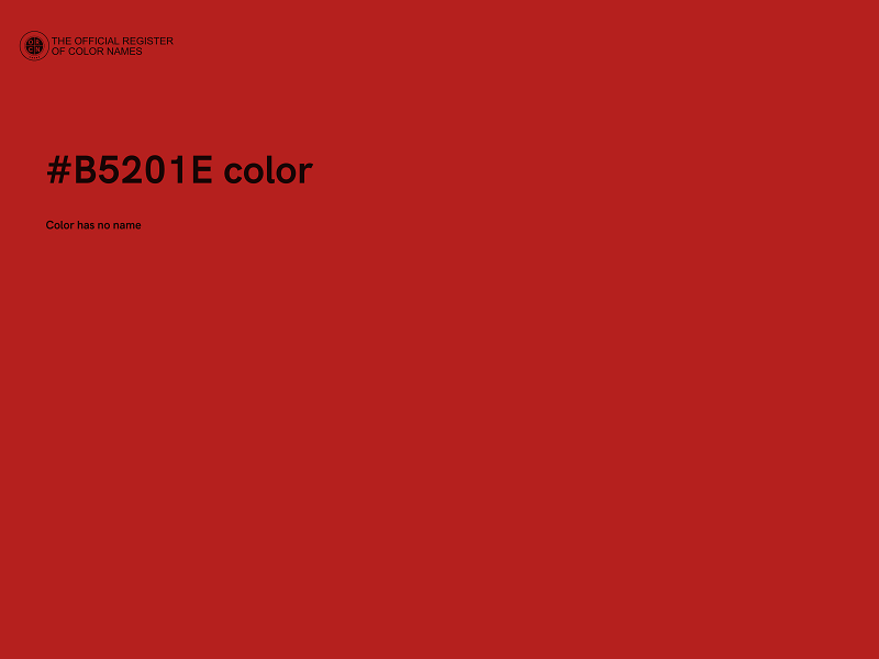 #B5201E color image