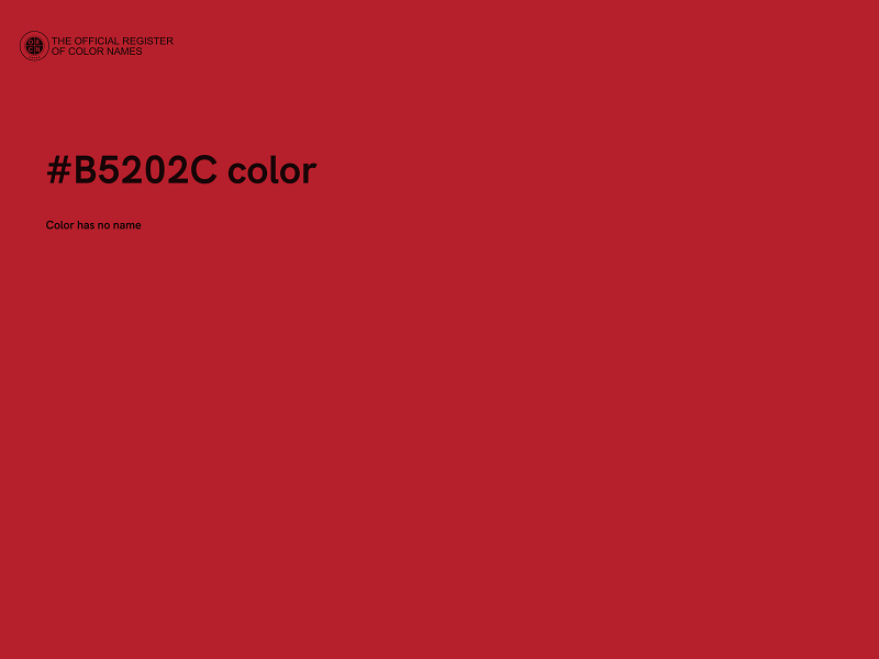 #B5202C color image