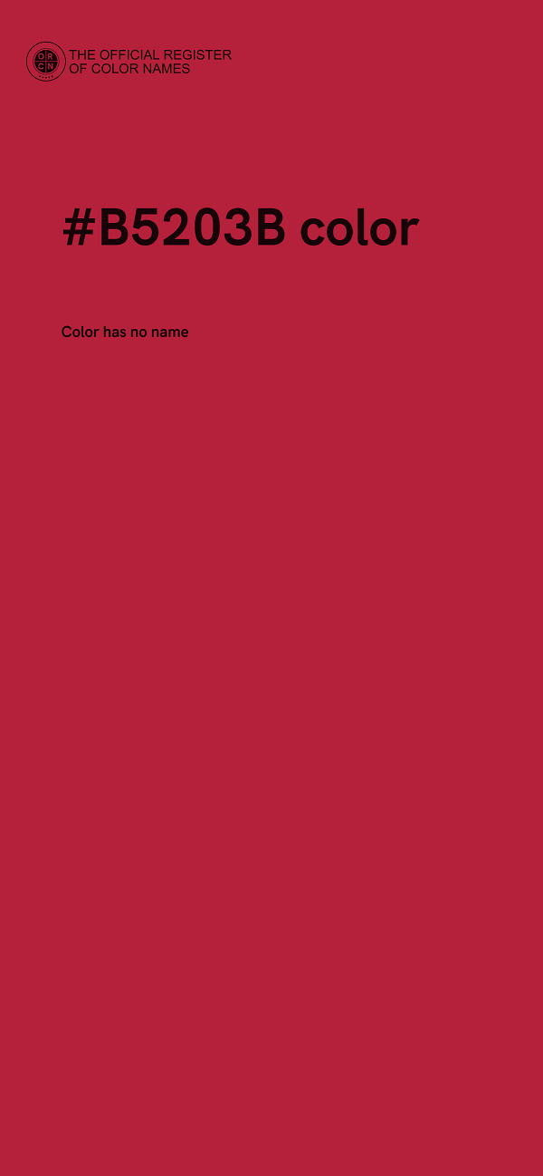 #B5203B color image