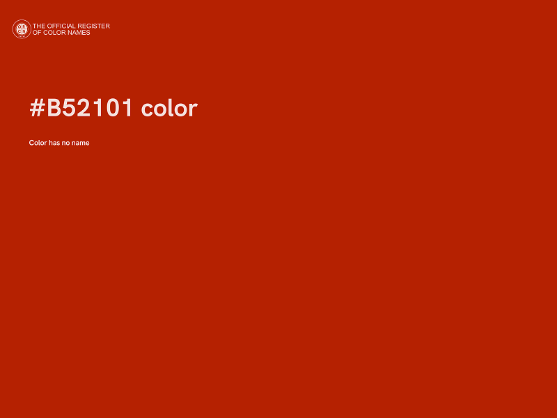 #B52101 color image