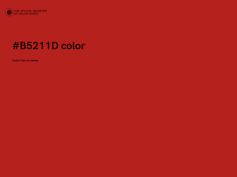 #B5211D color image