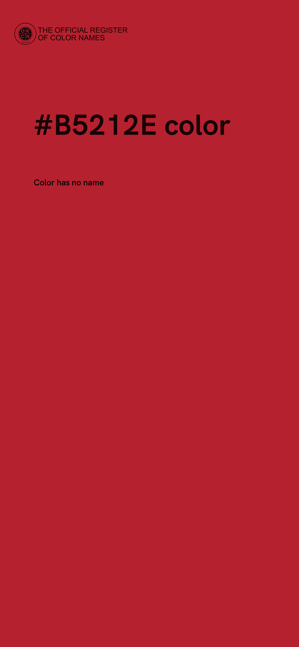#B5212E color image