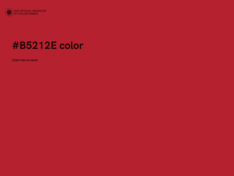 #B5212E color image