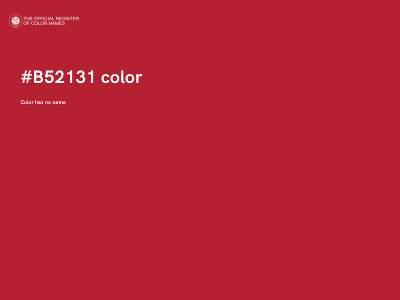 #B52131 color image