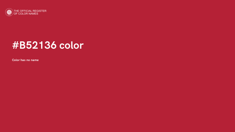 #B52136 color image