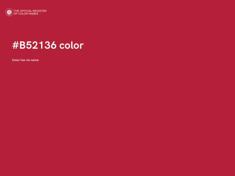 #B52136 color image