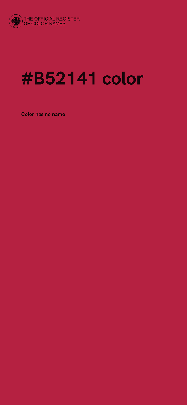 #B52141 color image