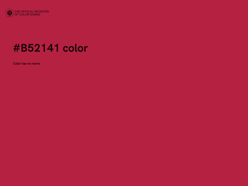 #B52141 color image
