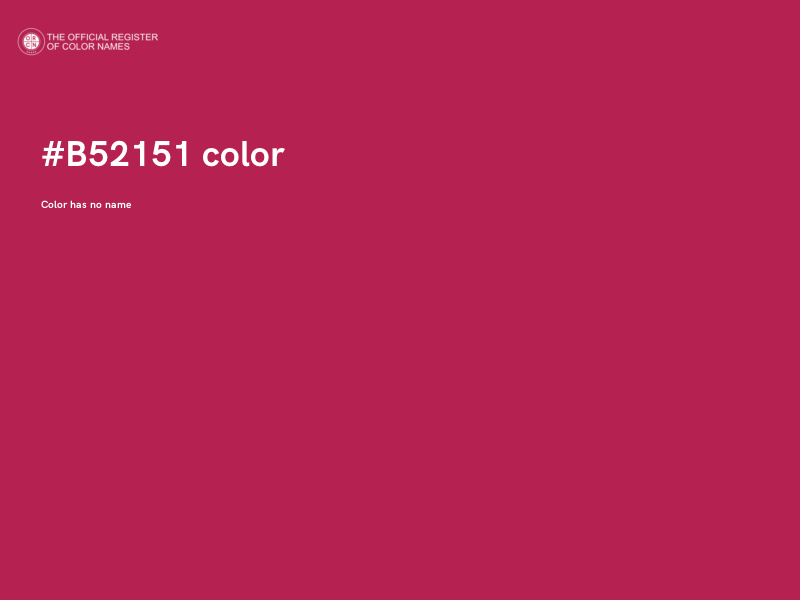 #B52151 color image