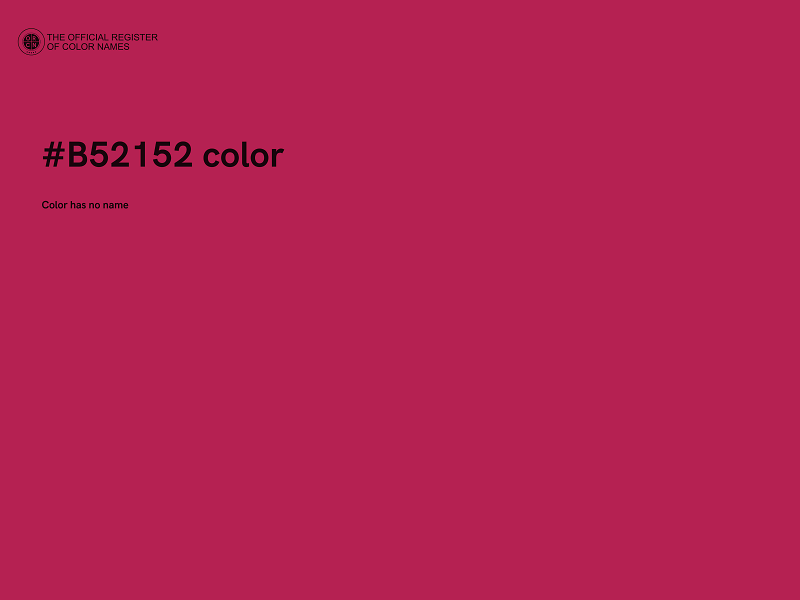 #B52152 color image