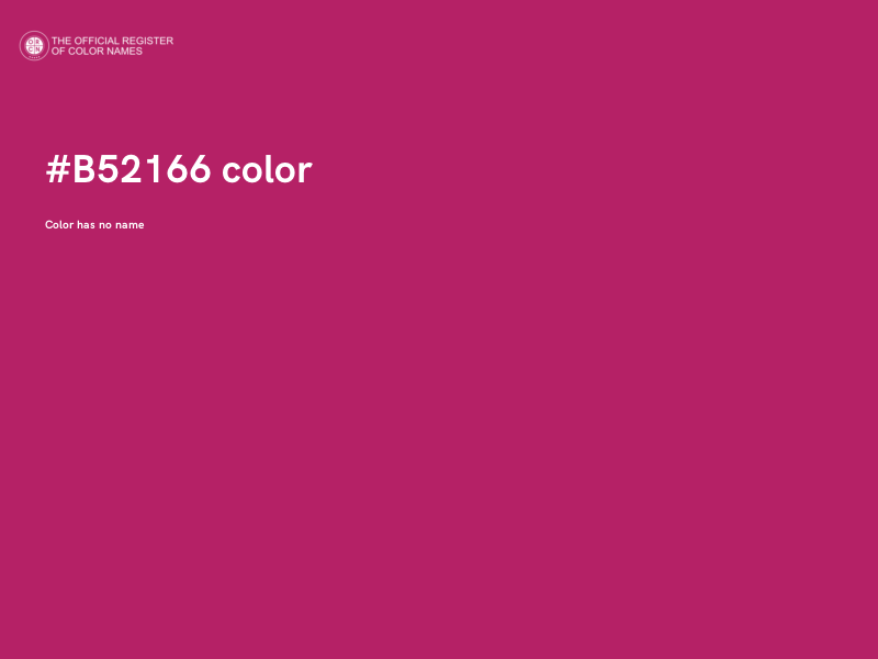 #B52166 color image
