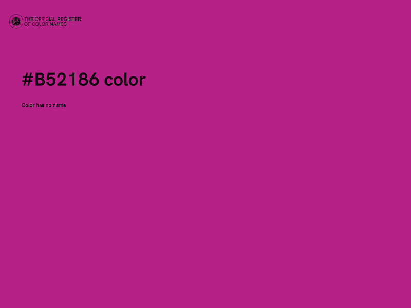 #B52186 color image