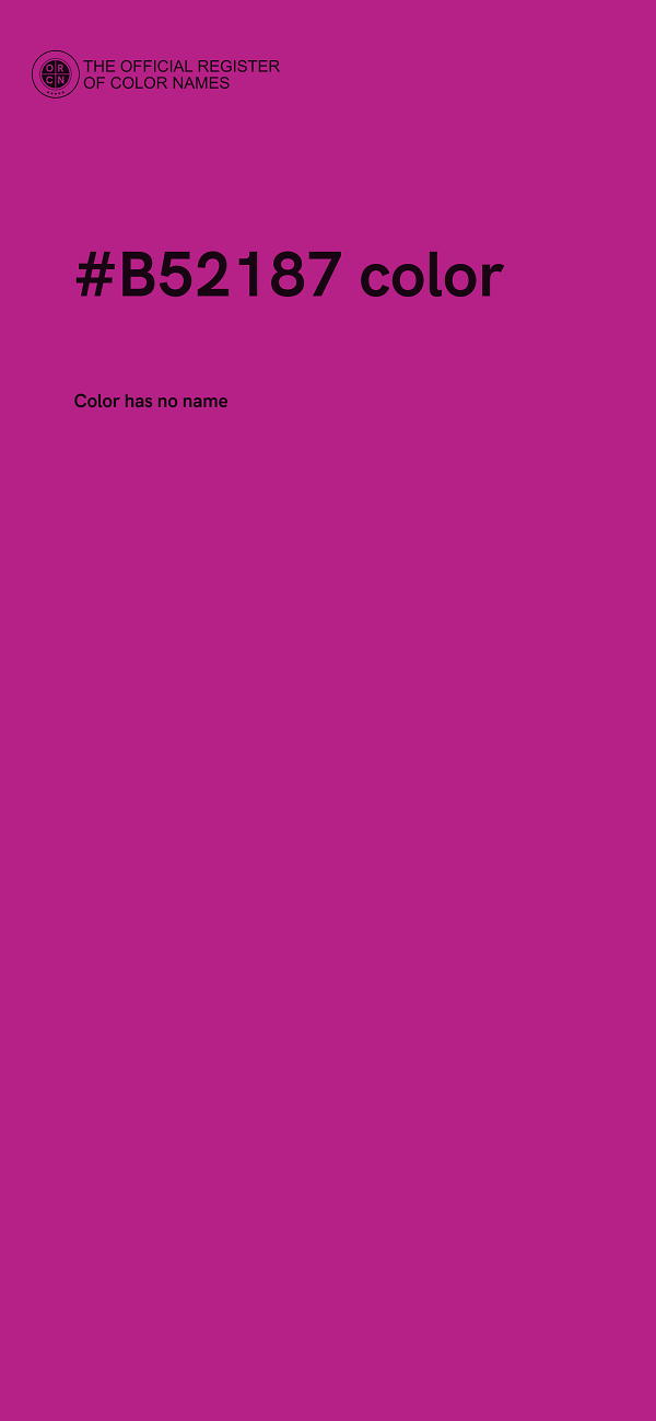 #B52187 color image