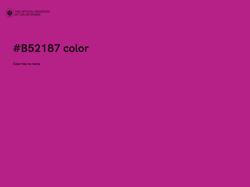 #B52187 color image