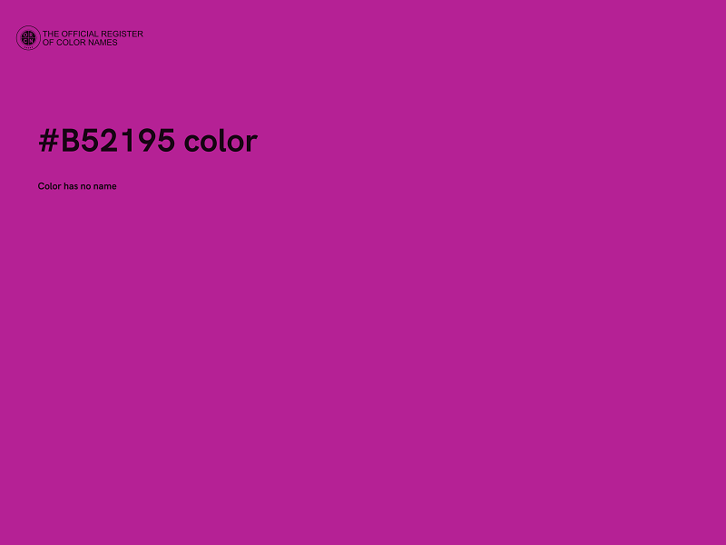 #B52195 color image