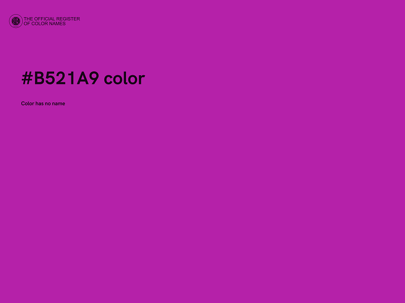 #B521A9 color image