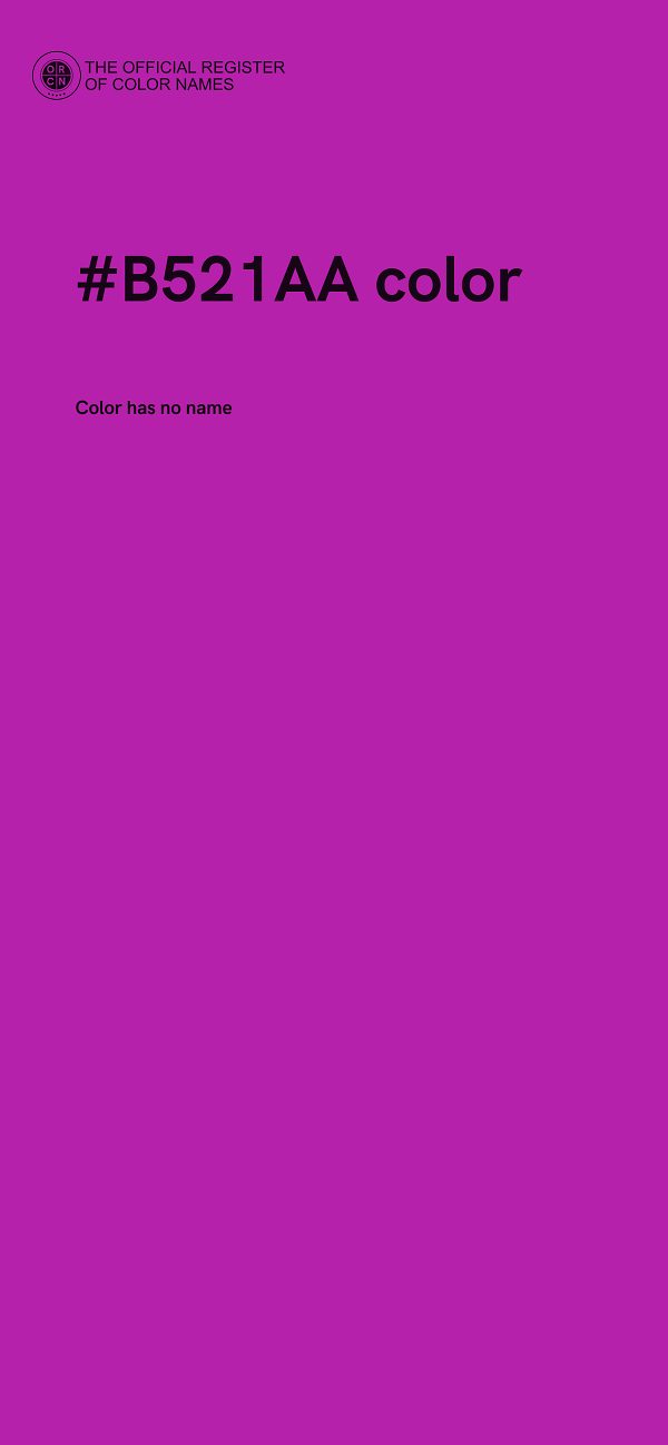 #B521AA color image