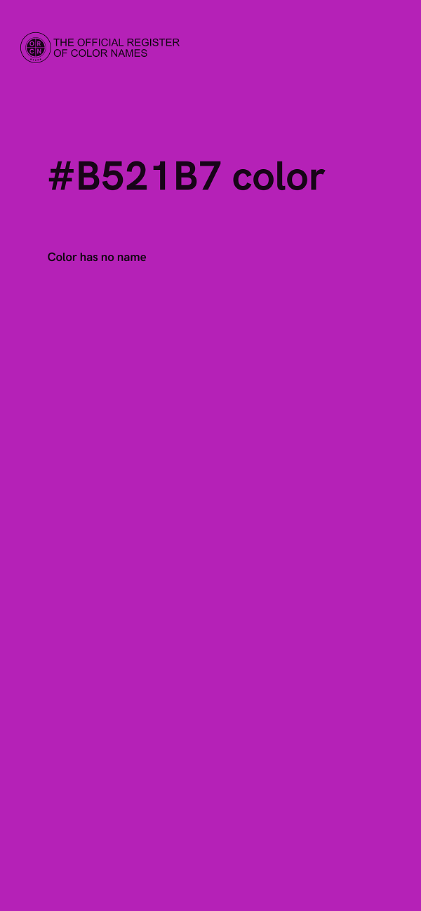 #B521B7 color image