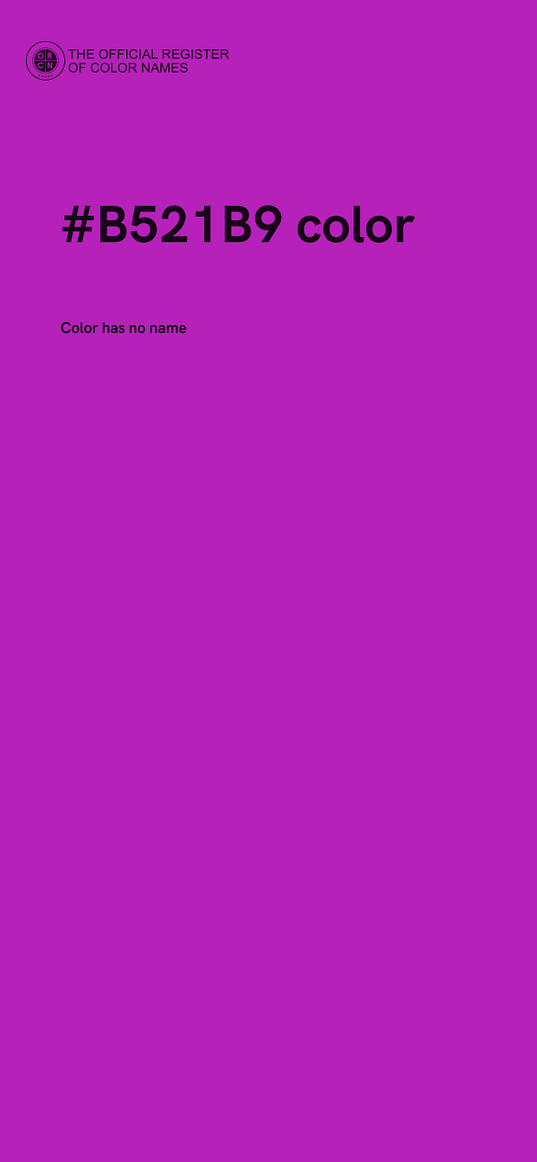 #B521B9 color image