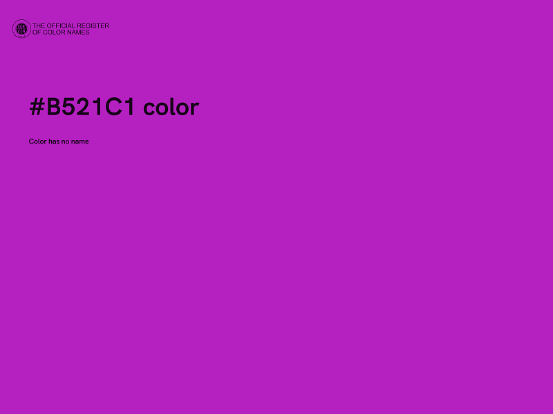 #B521C1 color image